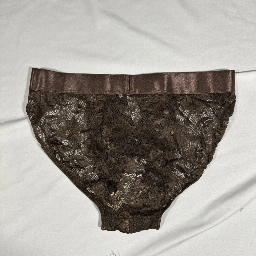 NWT‎ Cosabella [ MENS MEDIUM ] Never Say Never Sports Brief Lace UNO Brown U1941